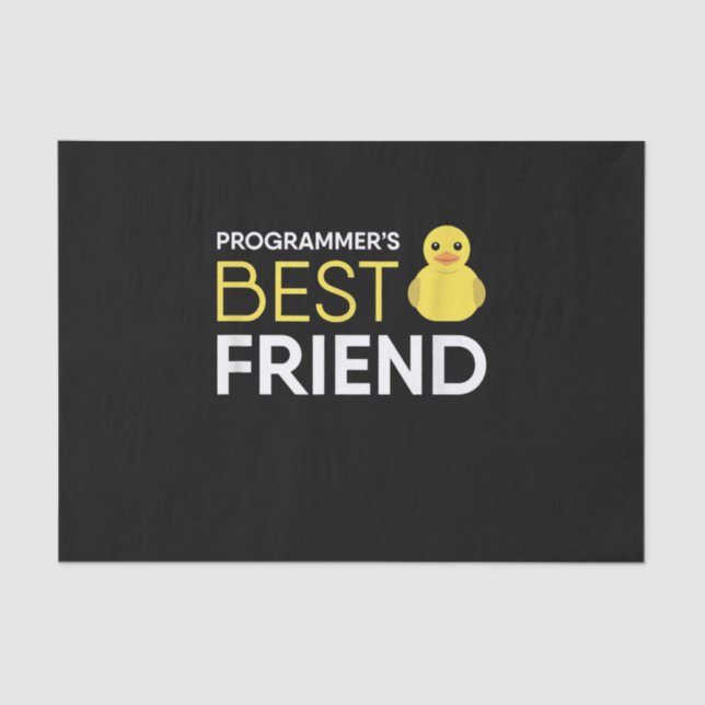 Papel De Seda Mejor Amigo De Los Programadores De Depuración De  (Anverso)