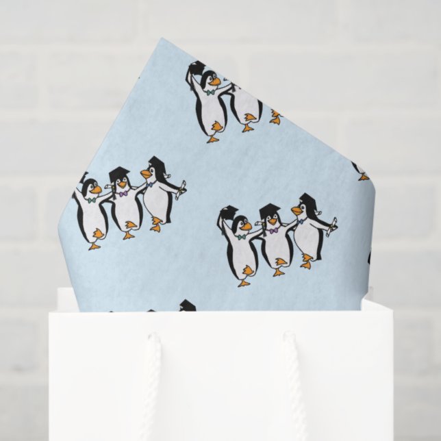 Papel De Seda Mejor Graduación de Amigos del Pingüino (Bolsa de regalo)