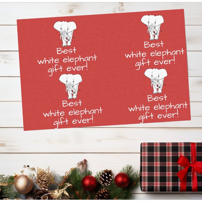 Papel De Seda Mejor intercambio de regalos de elefante blanco (Subido por el creador)