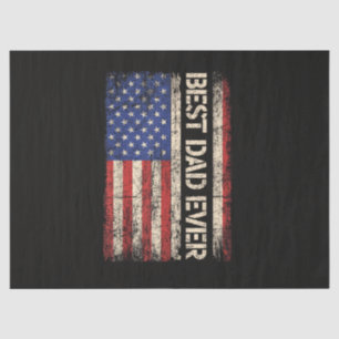 Papel De Seda Mejor Papá del Mundo Regalos de la Bandera America