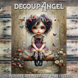 Papel De Seda Melancholy Magic Decoupage