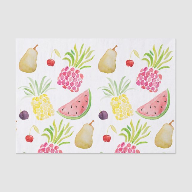 Papel De Seda Melaza acuática de arándano cerezo piña sandía (Anverso)