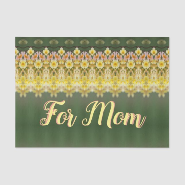 Papel De Seda Melocotón dulce y amarillo mantequilla (Anverso)