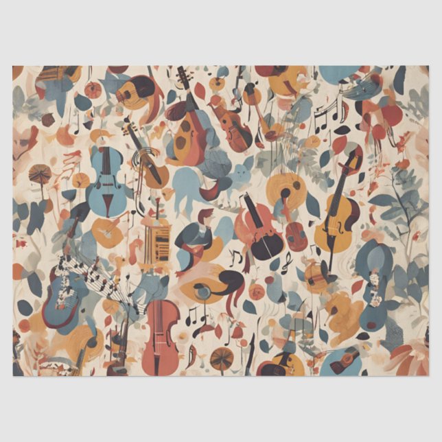 Papel De Seda Melodía de Jazz Caprichosa (Anverso)