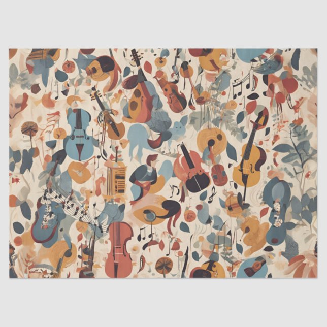 Papel De Seda Melodía de jazz caprichoso (Anverso)