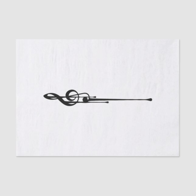 Papel De Seda MELTPOINT WHITE Hot Black G-Clef (Anverso)