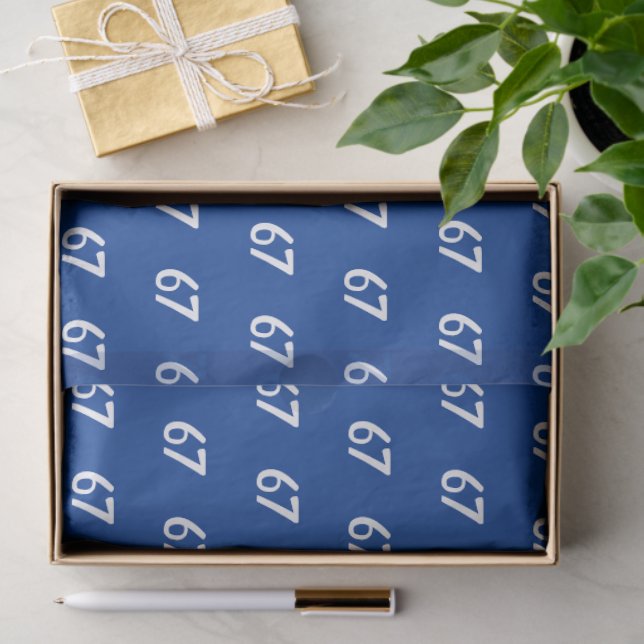 Papel De Seda Meme Azul 67  (Regalo )