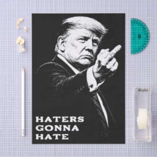 Papel De Seda Meme Divertido Dedo Medio Trump 2026