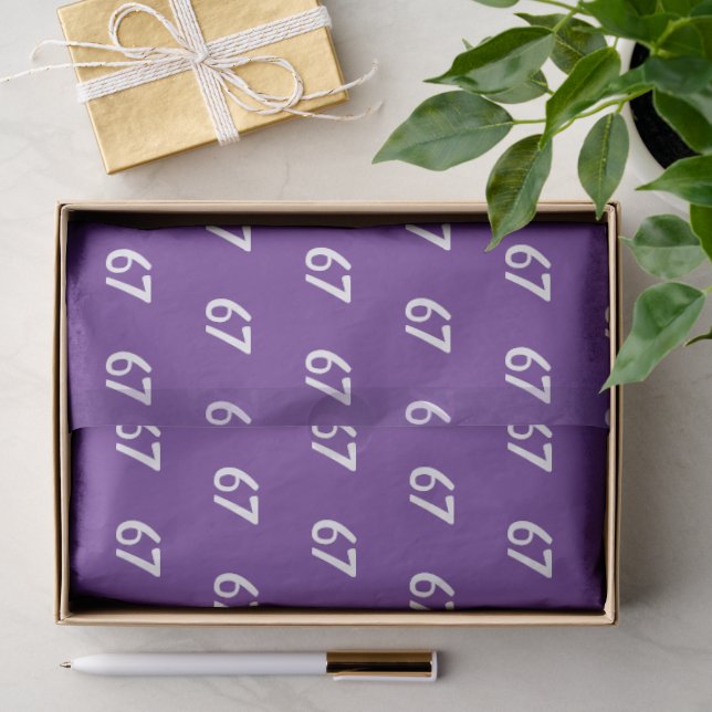 Papel De Seda Meme Morado 67  (Regalo )