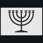 Papel De Seda Menorah judía (símbolo del judaísmo)<br><div class="desc">Este diseño presenta un ilustracion de una menorah, utilizada por los judíos para celebrar la festividad de ocho días de Hanukkah. La menorah es un candelabro de nueve ramas que se ilumina durante Hanukkah. Ocho de las nueve ramas tienen luces (velas o lámparas de aceite) que simbolizan las ocho noches...</div>
