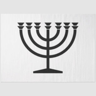 Papel De Seda Menorah judía (símbolo del judaísmo)