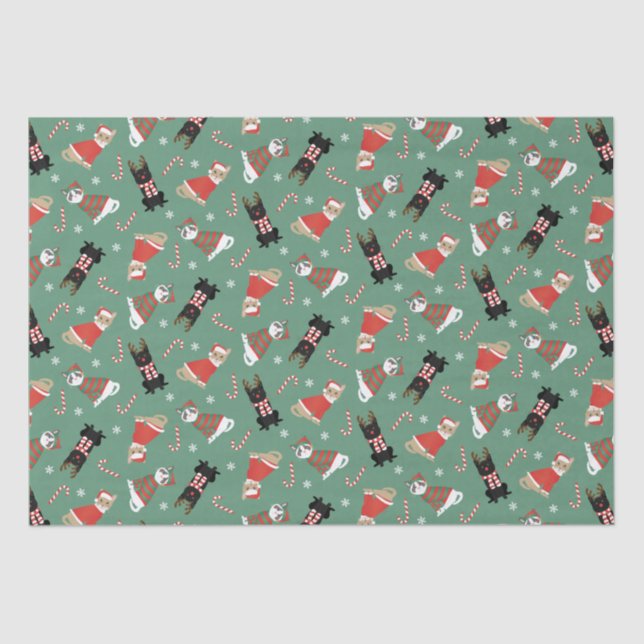 Papel De Seda Meowy Navidades Cats (Anverso)