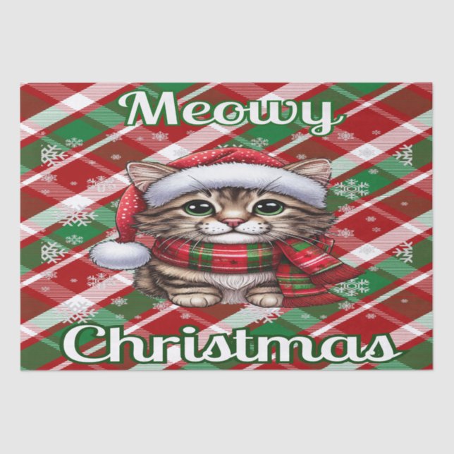 Papel De Seda Meowy Navidades Tissue Paper (Anverso)