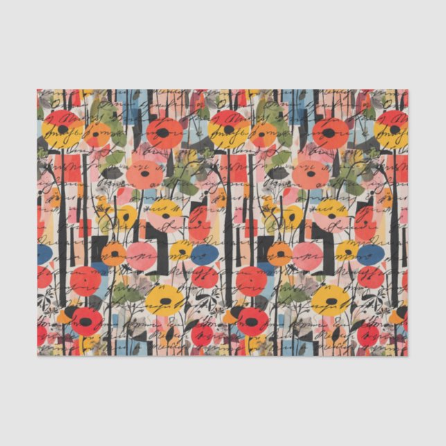 Papel De Seda Mercado de flores de Francia (Anverso)