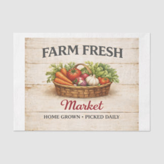 Papel De Seda Mercado de Verduras