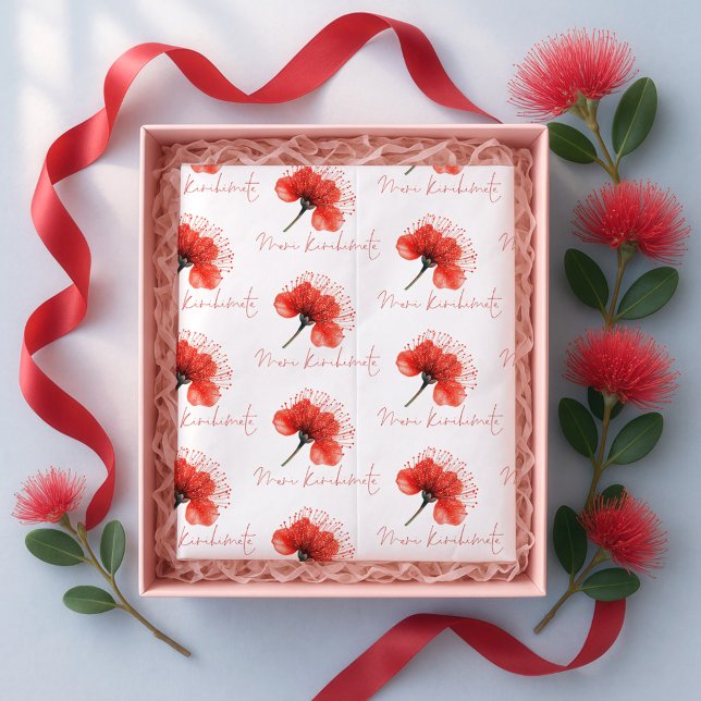 Papel De Seda Meri Kirihimete Pōhutuka Navidades de Nueva Zeland (Subido por el creador)