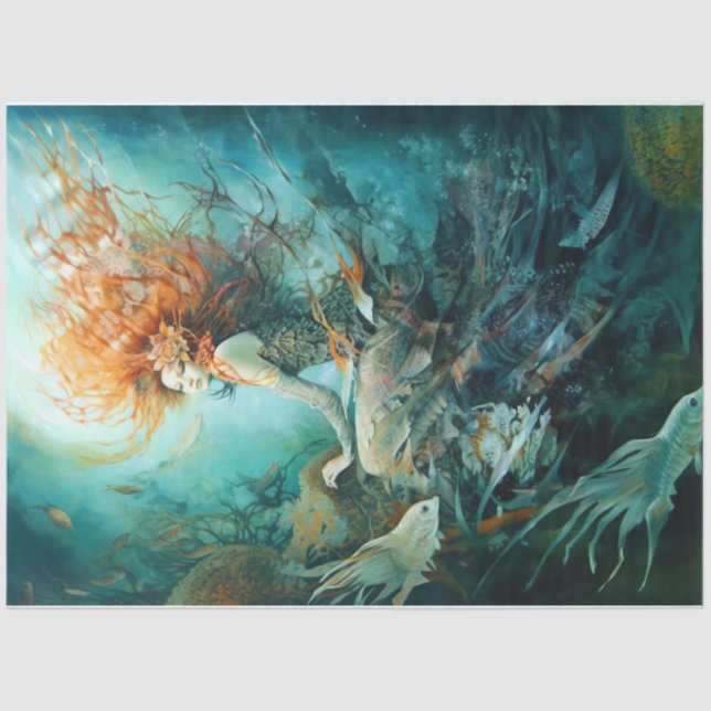 Papel De Seda Mermaid Maiden (Anverso)