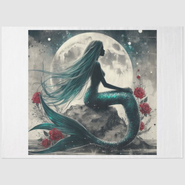Papel De Seda Mermaid Moon (Anverso)