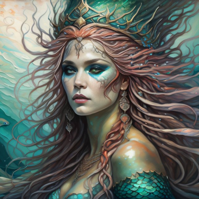 Papel De Seda Mermaid Red Hair Queen v1 (Subido por el creador)