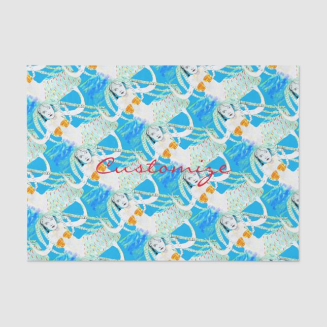 Papel De Seda Mermaids con Dreadlocks Thunder_Cove (Anverso)