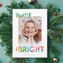 Papel de seda Merry and Bright Foto de Navidad