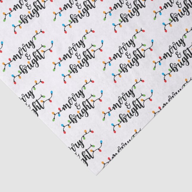 Papel De Seda Merry & Bright Tissue Paper (Detalle)