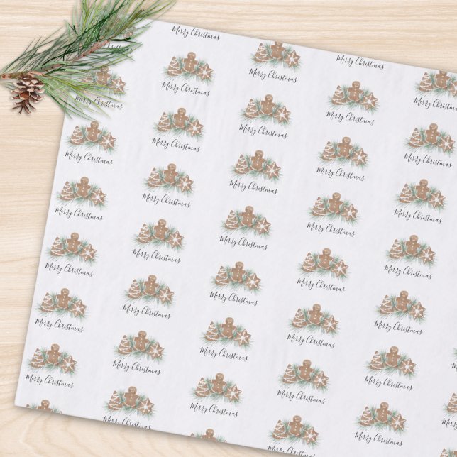 Papel De Seda Merry Christmas Gingerbread  (Subido por el creador)