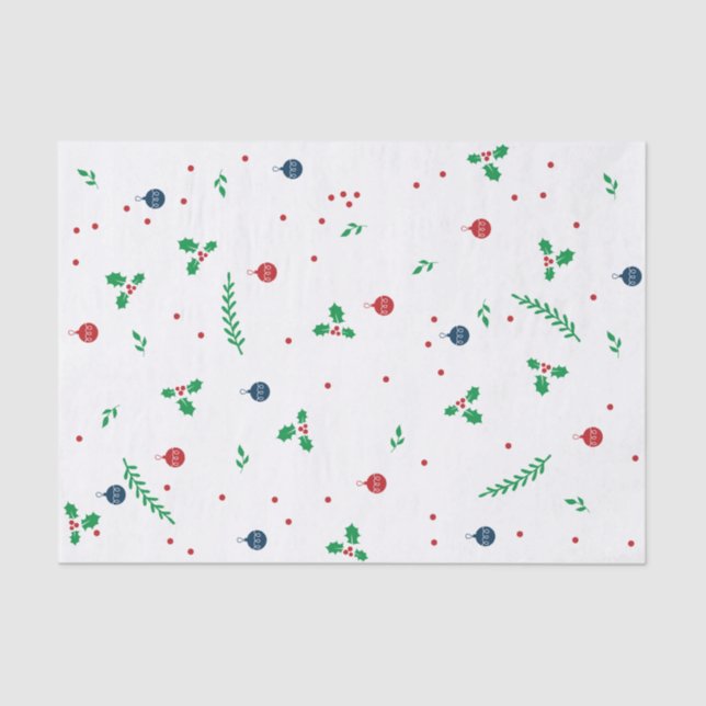 Papel De Seda Merry Mistletoe (Anverso)