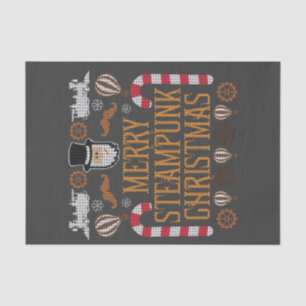 Papel De Seda Merry Steampunk Navidades Ugly Xmas