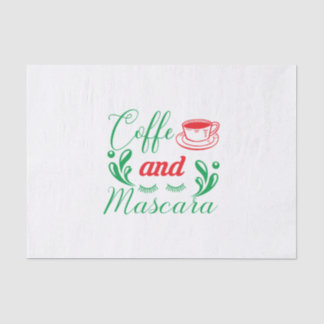 Papel De Seda Merry Xmas Coffee And Mascara