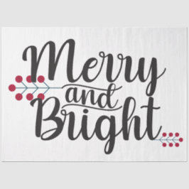 Papel De Seda Merry y Bright