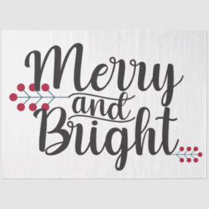 Papel De Seda Merry y Bright