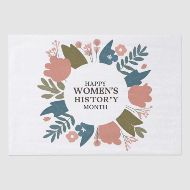 Papel De Seda Mes de la historia de la mujer (Anverso)