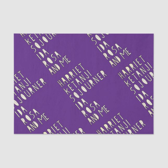 Papel De Seda Mes de la Historia Negra, famosas mujeres negras l (Anverso)