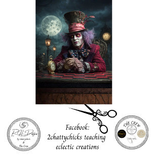 Papel De Seda Mesa de ajedrez de relojero con decoupage Luna Lle