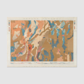 Papel De Seda Meseta de Nevada geológica