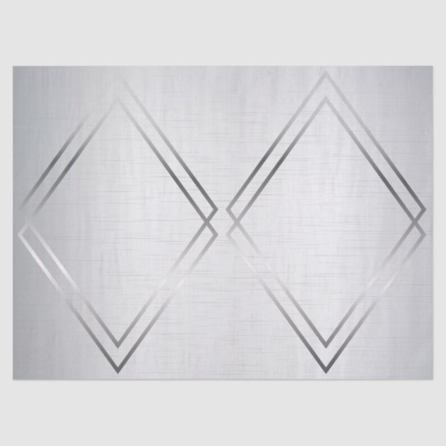 Papel De Seda Metálico gris plateado (Anverso)