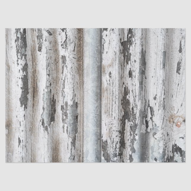 Papel De Seda Metalizado ondulado y viejo pintado rompió muro (Anverso)