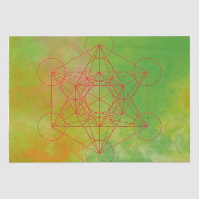 Papel De Seda Metatrón, chakra, zen, geometría sagrada, ángel (Anverso)
