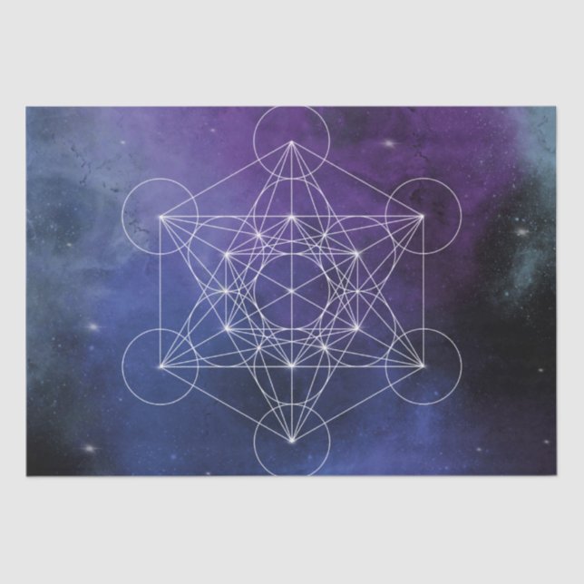 Papel De Seda Metatron, chakra,zen,sacred geometric, geometry, (Anverso)