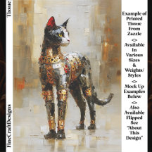 Mettalic Steampunk Cat Portrait EM5R Decoupage