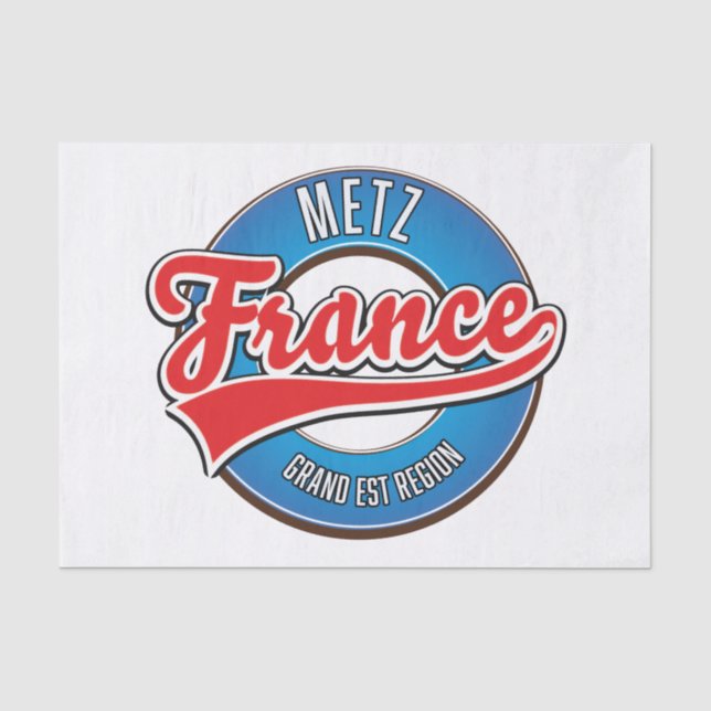 Papel De Seda Metz región de Gran Este Francia (Anverso)