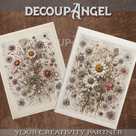 Papel De Seda Mezcla de energía de flores silvestres - desacopla