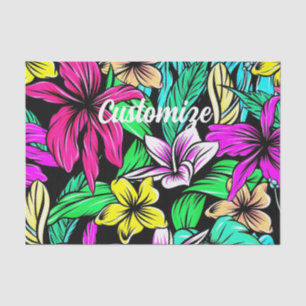 Papel De Seda Mezcla de Flores Tropicales Thunder_Cove