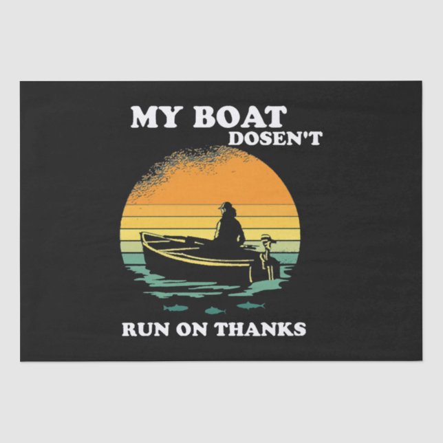 Papel De Seda Mi Barco No Funciona Con Gracias (Anverso)
