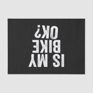 Papel De Seda ¿Mi Bicicleta Está Bien Funny Motocicleta Biciclet