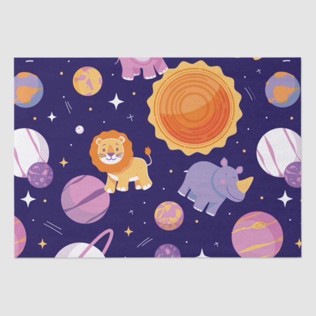 Papel De Seda Mi pequeña estrella se vuelve tema de cumpleaños (Anverso)