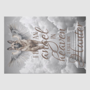 Papel De Seda Mi perro pastor germano ángel en el cielo