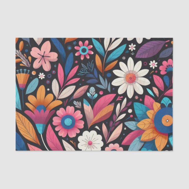 Papel De Seda Midnight Garden (Anverso)
