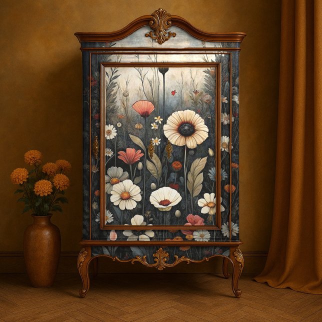 Papel De Seda Midnight Garden Wildflowers Decoup (Subido por el creador)